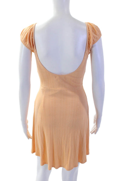 L Space, Womens Fit & Flare Mini Dress Orange Size S