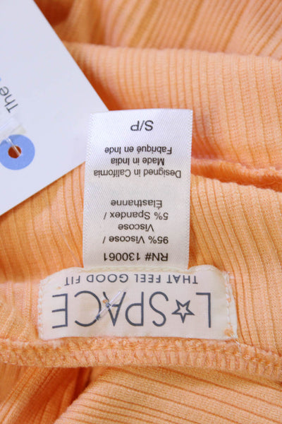 L Space, Womens Fit & Flare Mini Dress Orange Size S