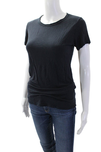 Majestic Paris Women Basic Jersey Black T-Shirt Short Sleeve Size 1