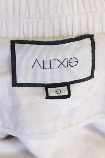 Alexis Womens Bomber Jacket Beige High Neck Zip Long Sleeve Size S