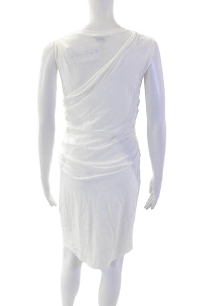 Theory Womens Sheath Dress White Mid-Calf Petite Size S