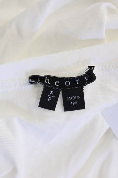 Theory Womens Sheath Dress White Mid-Calf Petite Size S