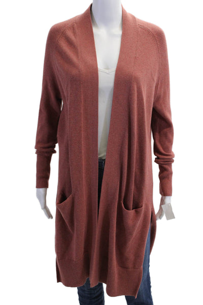 Cotton By Autumn Cashmere Womens Cardigan Sweater Brown Long Sleeve Size S