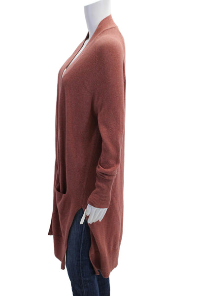 Cotton By Autumn Cashmere Womens Cardigan Sweater Brown Long Sleeve Size S