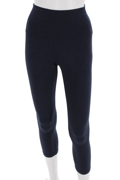 Lululemon Womens Dark Blue Nylon Capri Leggings Size 4