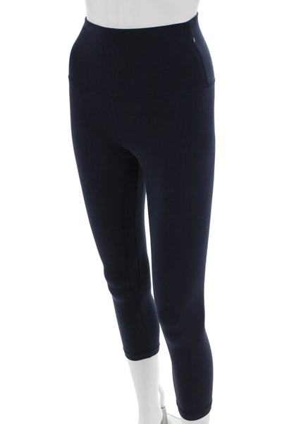 Lululemon Womens Dark Blue Nylon Capri Leggings Size 4