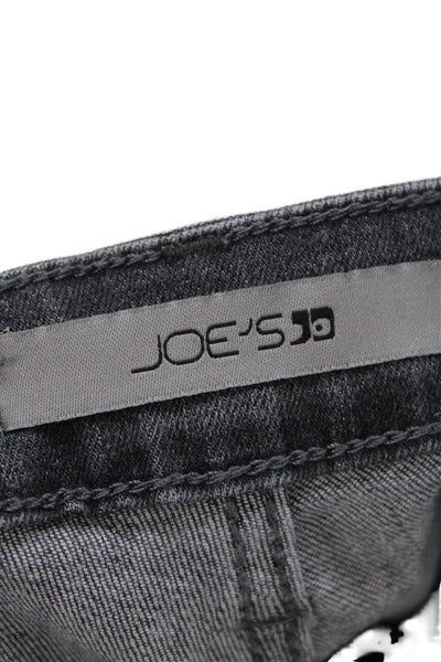 Joes Womens Boyfriend Cropped Dark Gray Mid-Rise Jeans Size 28