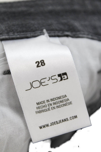 Joes Womens Boyfriend Cropped Dark Gray Mid-Rise Jeans Size 28
