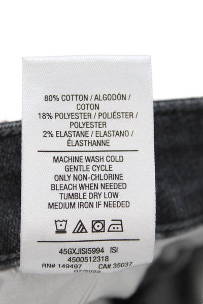 Joes Womens Boyfriend Cropped Dark Gray Mid-Rise Jeans Size 28