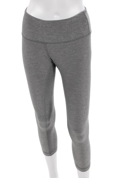 Lululemon Womens Capri Leggings Gray Nylon Size 4