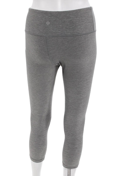 Lululemon Womens Capri Leggings Gray Nylon Size 4