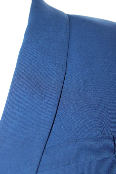 J Crew Women Blue Button Blazer Long Sleeve Classic Size 10