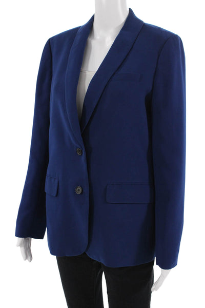 J Crew Women Blue Button Blazer Long Sleeve Classic Size 10