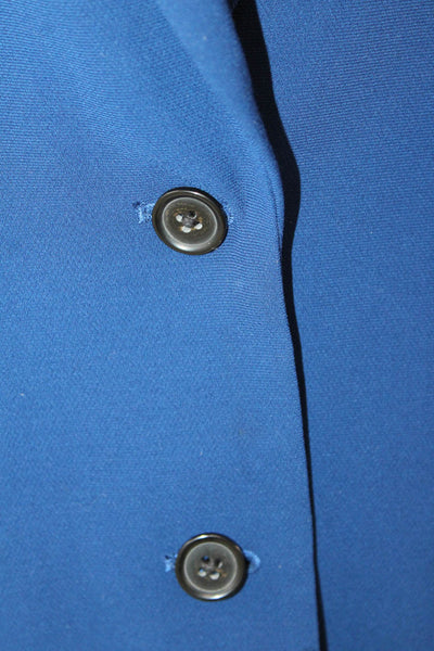 J Crew Women Blue Button Blazer Long Sleeve Classic Size 10