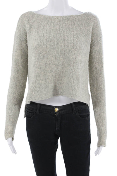 ATM Unisex Beige Pullover Sweater Button Long Sleeve Size XS