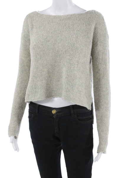 ATM Unisex Beige Pullover Sweater Button Long Sleeve Size XS
