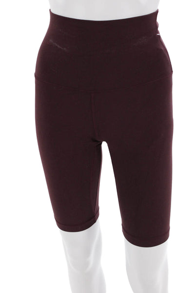 Lululemon Womens Biker Shorts Brown Nylon Size 4