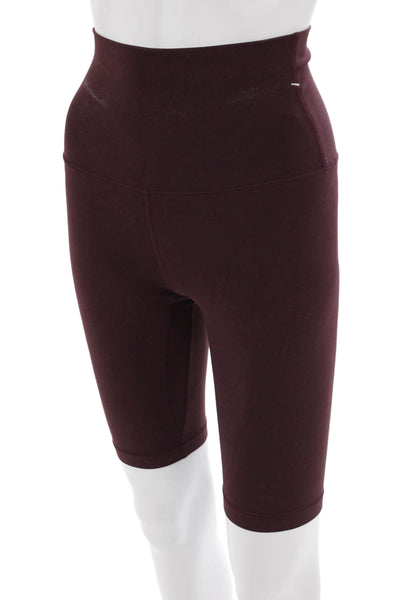 Lululemon Womens Biker Shorts Brown Nylon Size 4