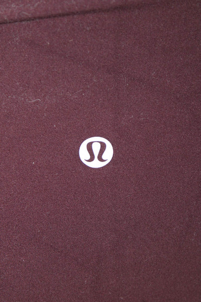 Lululemon Womens Biker Shorts Brown Nylon Size 4