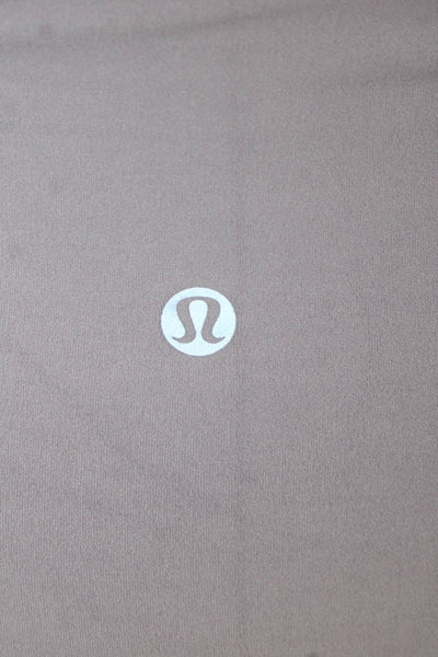 Lululemon Women Biker Shorts Gray Nylon Size 4