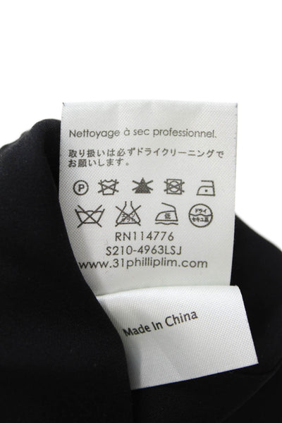 3.1 Phillip Lim Women Tank Dress Black V-Neck Sleeveless Size 2