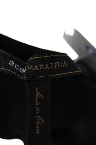 BCBGMAXAZRIA Womens Sheath Tank Dress Black Sleeveless Round Neck Size S