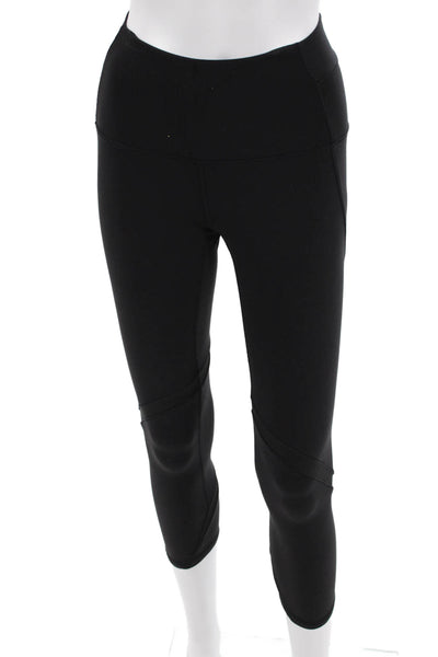 Lululemon Womens Capri Cropped Black Nylon Leggings Size 4