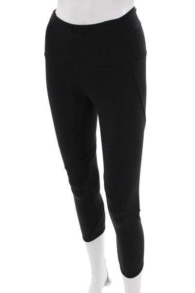 Lululemon Womens Capri Cropped Black Nylon Leggings Size 4