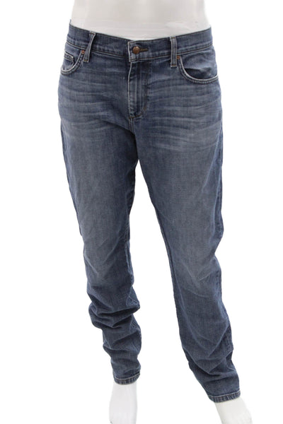 Joes Mens Straight Jeans Blue Button Size 38