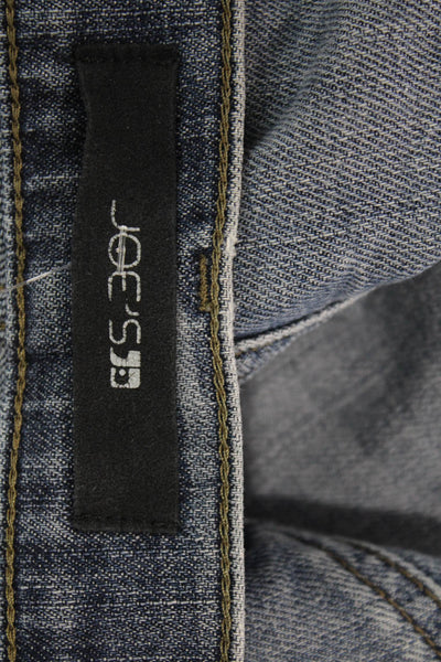 Joes Mens Straight Jeans Blue Button Size 38