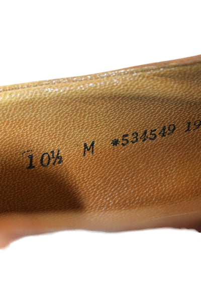 Bally Prestige Mens Leather Buckled Monk Strap Dress Shoes Brown Size 10.5