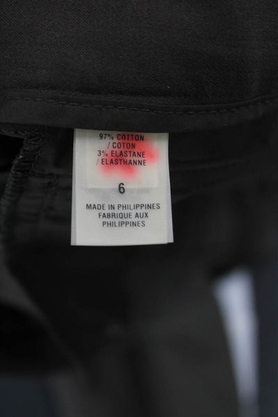 Elie Tahari Women Cropped Dress Pants Dark Gray Size 6