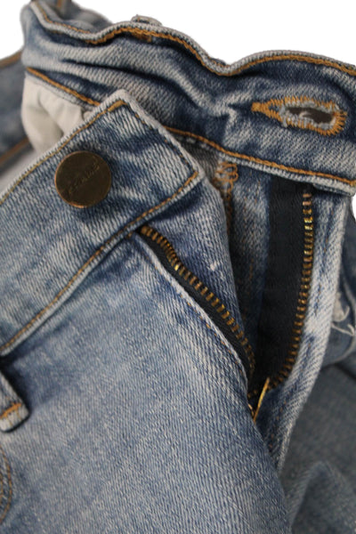 Frame Women Cropped Ankle Jeans Light Blue Low Rise Size 27