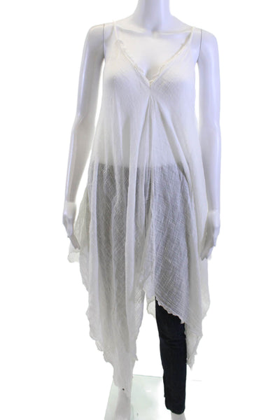 Muche Et Muchette Women Camisole Tunic White Sleeveless Size One Size
