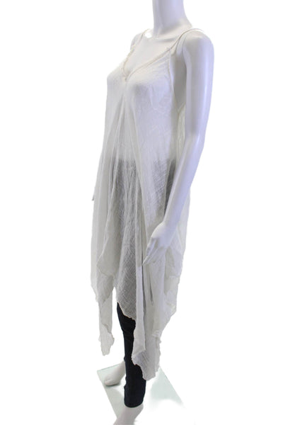 Muche Et Muchette Women Camisole Tunic White Sleeveless Size One Size