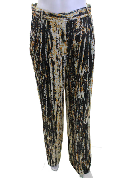 Zara Women Dress Pants Beige Polyester Blend Button Inseam 31 Size S