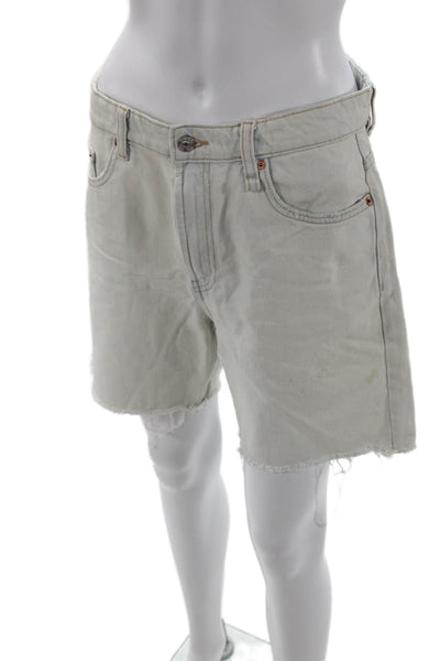 Zara Unisex Light Blue Bermuda Shorts Cotton Size 6