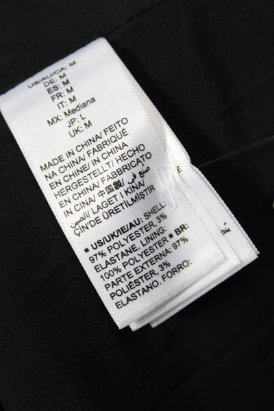 The Drop Womens Black Blazer Collared Button Long Sleeve Classic Size M