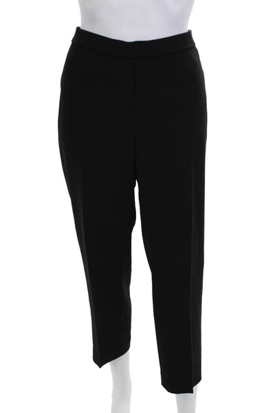 Theory Women Black Ankle Cropped Dress Pants Size 12