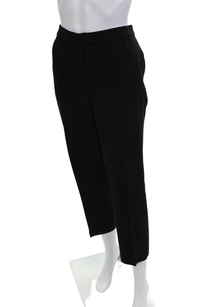 Theory Women Black Ankle Cropped Dress Pants Size 12