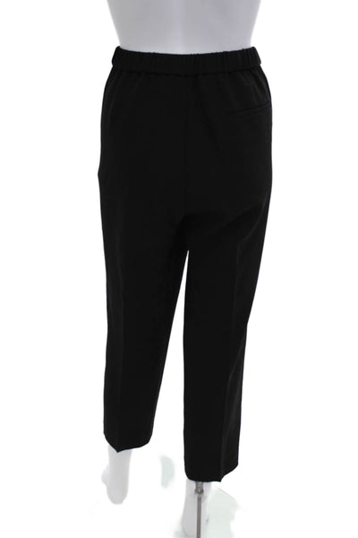 Theory Women Black Ankle Cropped Dress Pants Size 12