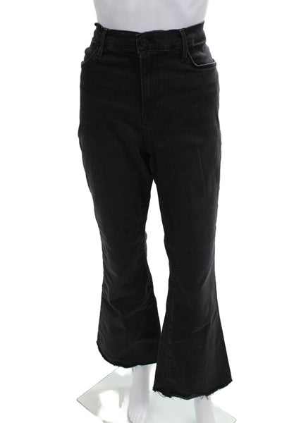 Frame Women Cropped Black High-Rise Jeans Size 31