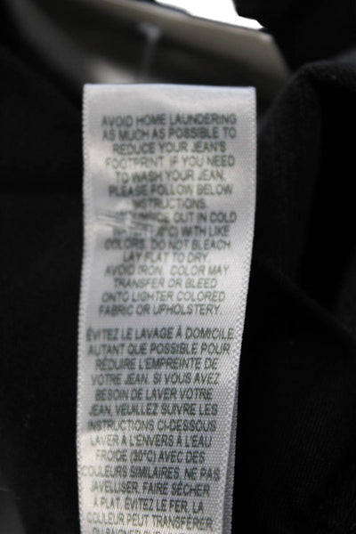 Frame Women Cropped Black High-Rise Jeans Size 31