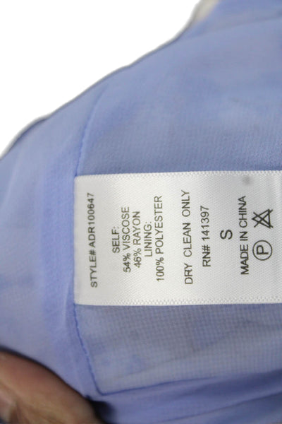 ASTR Women Slip Dress Light Blue V-Neck Drawstring Sleeveless Short Size S