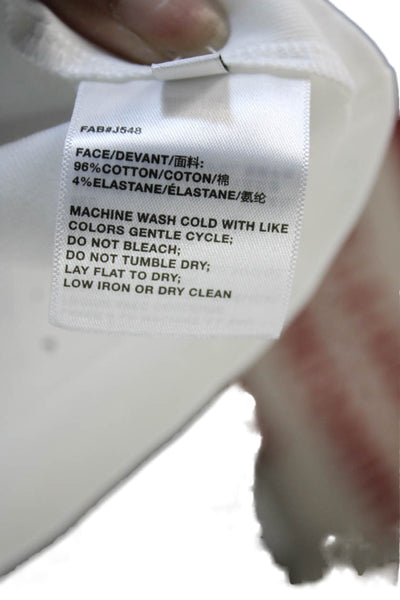 Lafayette 148 New York Women Basic Tank Sleeveless Crew Neck White Size M