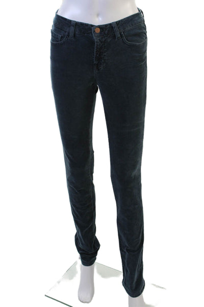 J Brand Women Skinny Jeans Dark Gray Button Size 27