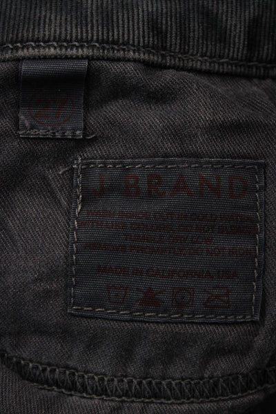 J Brand Women Skinny Jeans Dark Gray Button Size 27