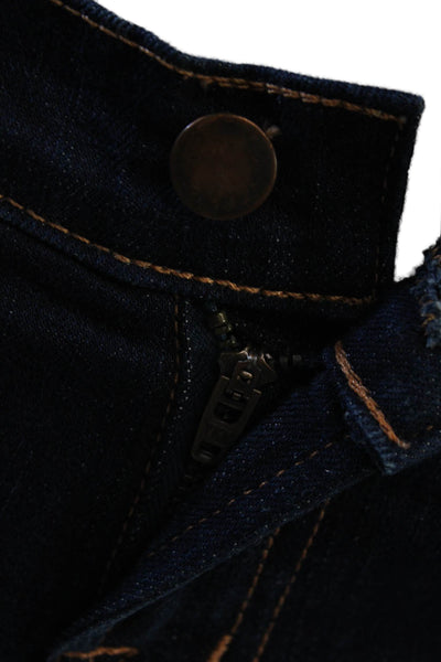 J Brand Women Ankle Cropped Skinny Jeans Dark Blue High Rise Size 25