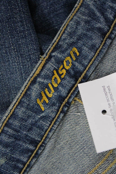 Hudson Womens Dark Blue Bootcut Flared Jeans Size 27