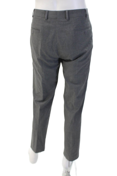 Calvin Klein Mens Dress Pants Gray Button Closure Size 36